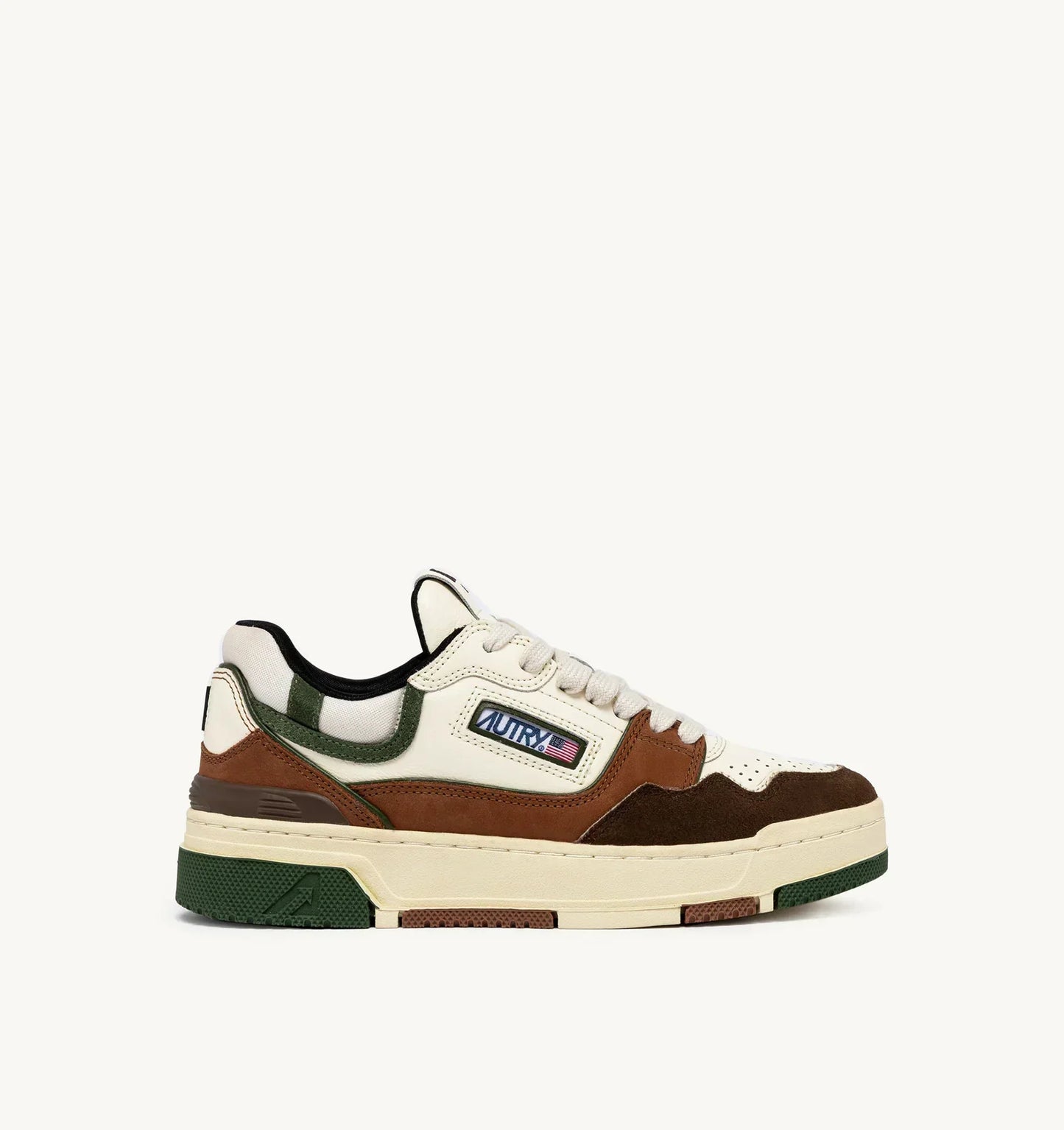 AUTRY CLC LOW IN SUEDE E NABUK EBONY E MILITARY