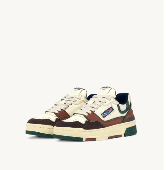 AUTRY CLC LOW IN SUEDE E NABUK EBONY E MILITARY